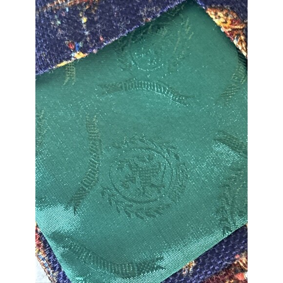 Vintage Tommy Hilfiger Two Tone Blue/Maroon Mens Neck Tie Made In USA Pheasants - Picture 11 of 16